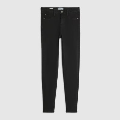 Black Mid Rise Sculpt Skinny Jeans