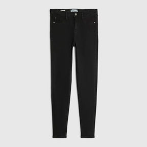 Black Mid Rise Sculpt Skinny Jeans