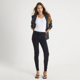 Black Mid Rise Sculpt Skinny Jeans