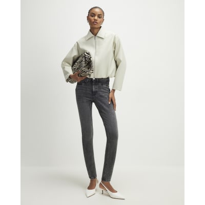 Black Mid Rise Sculpt Skinny Jeans