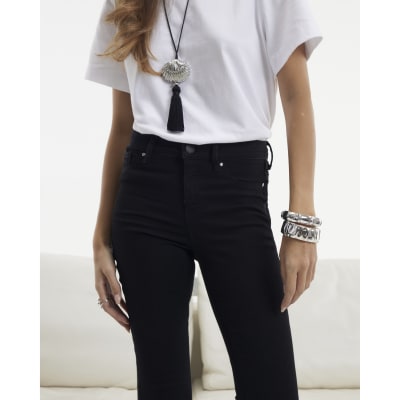 Black Molly Mid Rise Sculpt Skinny Jeans