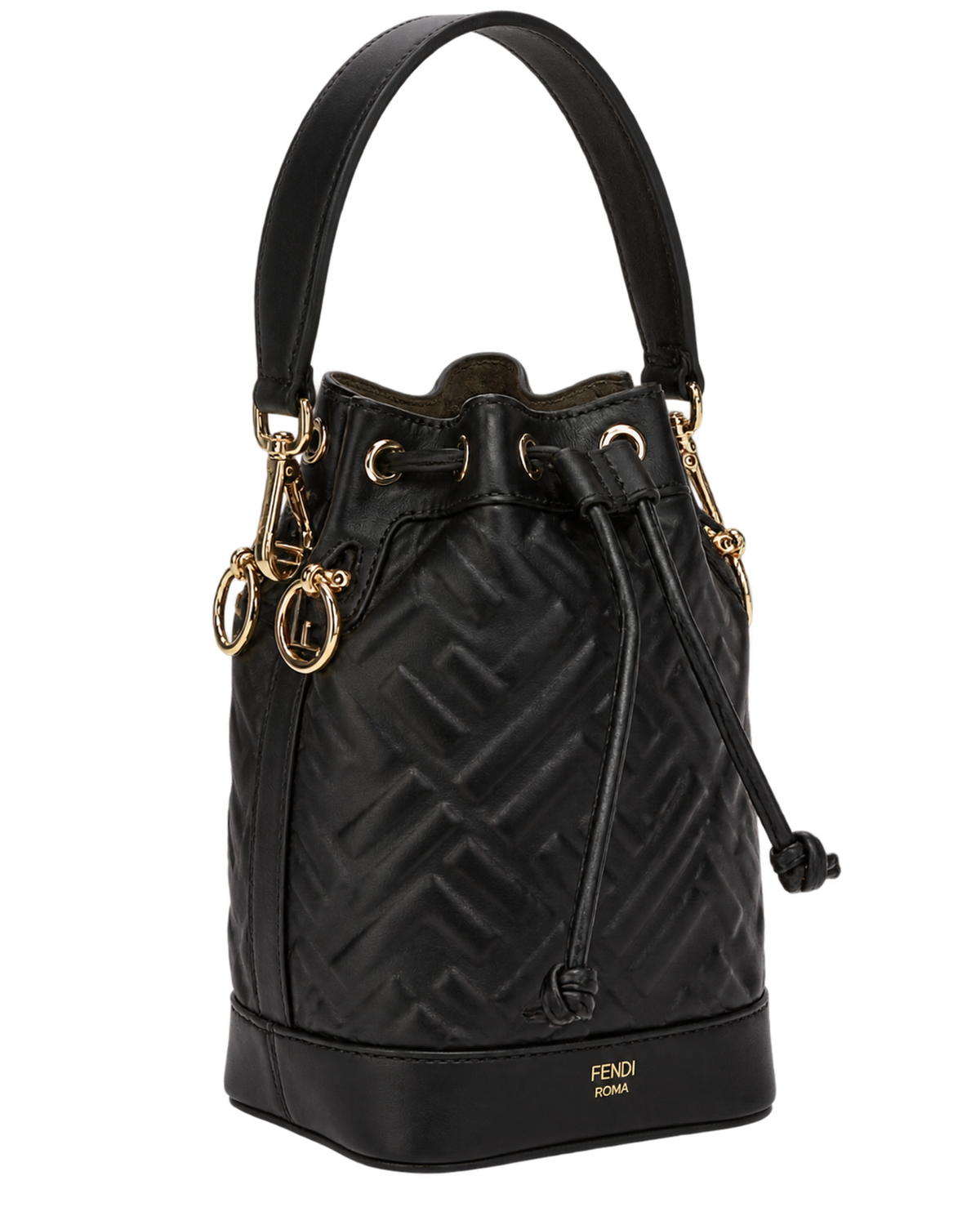 Black Mon Tresor Mini Bucket Bag