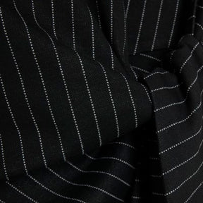 Black Pinstripe Tie Detail Top