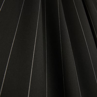 Black Pinstripe Wide Leg Trousers