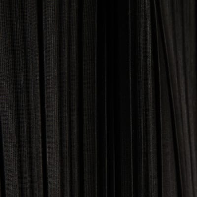Black Plisse Midi Skirt