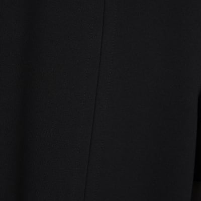 Black Ponte Tailored Flared Trousers