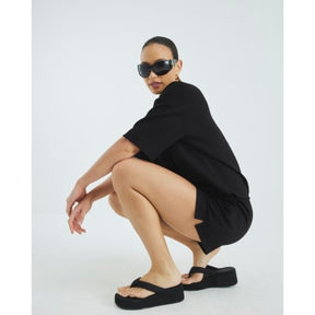 Black Premium High Waisted Shorts