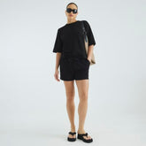 Black Premium High Waisted Shorts