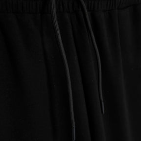 Black Premium High Waisted Wide Leg Joggers