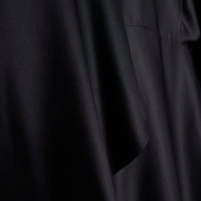 Black satin Cape Mini Dress