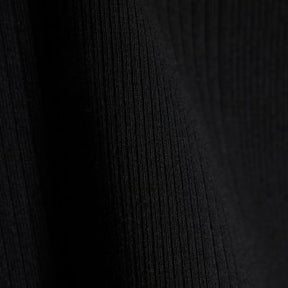 Black Scoop Neck Cap Sleeve T-shirt