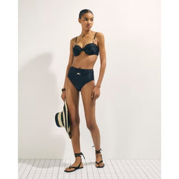 Black Shaping High Waisted Bikini Bottoms