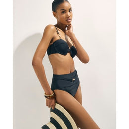 Black Shaping Notch Bikini Top