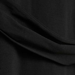 Black Short Sleeve Belted T-shirt