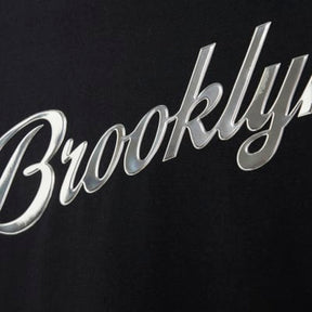 Black Short Sleeve Brooklyn Print T-shirt