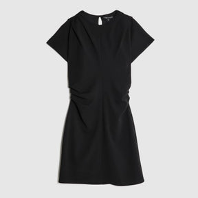 Black Short Sleeve Mini Dress