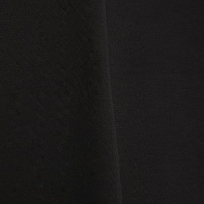 Black Short Sleeve Mini T-shirt Dress