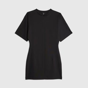 Black Short Sleeve Mini T-shirt Dress