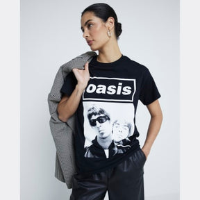 Black Short Sleeve Oasis T-shirt