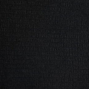 Black Short Sleeve Textured Belted T-Shirt