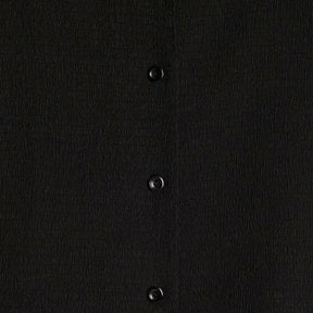 Black Short Sleeve Textured Shirt