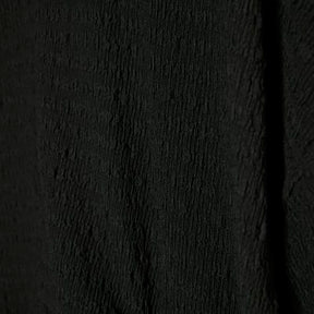 Black Short Sleeve Textured Tie T-shirt