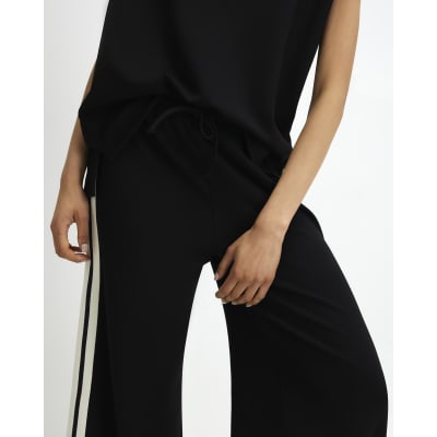 Black Side Tape Joggers