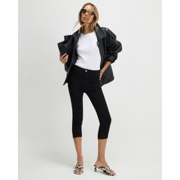 Black Skinny Capri Jeans