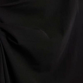 Black Sleeveless Asymmetric Hem Midi Dress