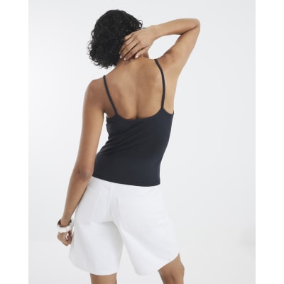 Black Sleeveless Cami Top