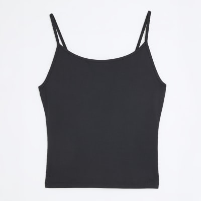 Black Sleeveless Cami Top