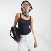 Black Sleeveless Cami Top