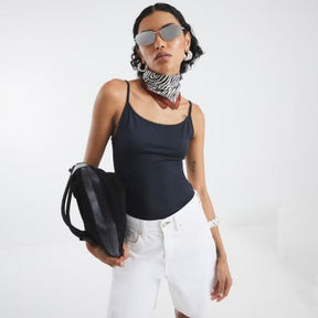 Black Sleeveless Cami Top