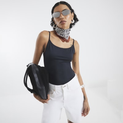 Black Sleeveless Cami Top