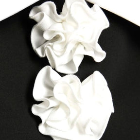 Black Sleeveless Collared Corsage Top