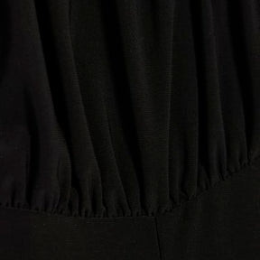 Black Sleeveless Corset Bodysuit