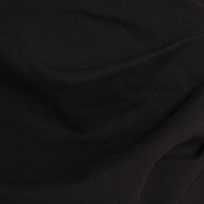 Black Sleeveless Cowl Neck Drape Tank Top