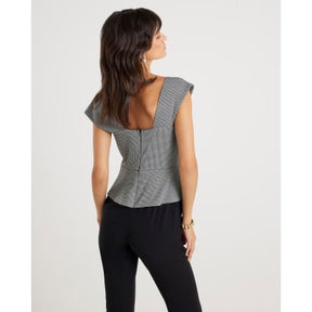 Black Sleeveless Cowl Neck Hybrid Jumpsuit