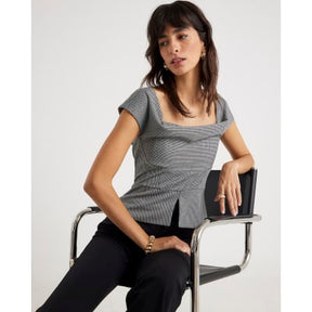 Black Sleeveless Cowl Neck Hybrid Jumpsuit