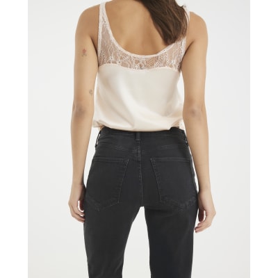 Black Slim Fit High Waisted Ankle Jeans