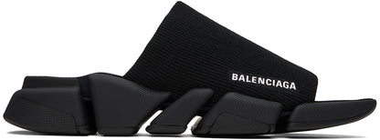 Balenciaga Black Speed 2.0 Slides
