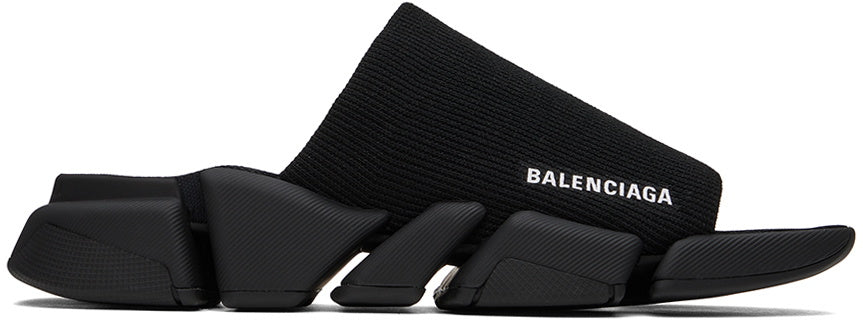 Balenciaga Black Speed 2.0 Slides