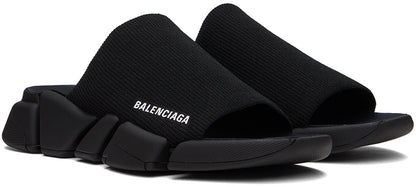 Balenciaga Black Speed 2.0 Slides