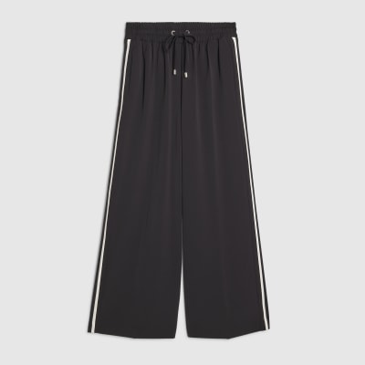 Black Stitch Side Stripe Joggers