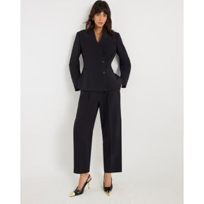 Black Straight Leg Trousers