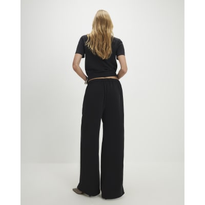 Black Straight Leg Trousers