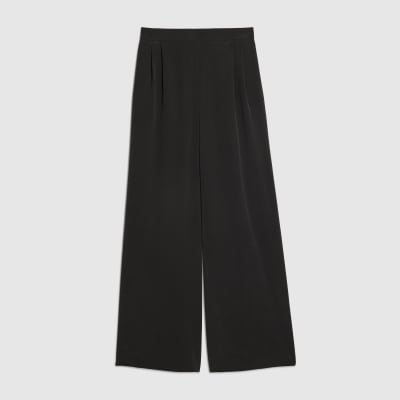 Black Straight Leg Trousers