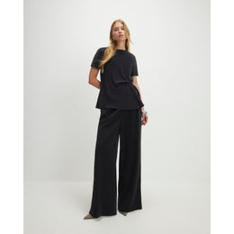 Black Straight Leg Trousers