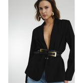 Black Structured Blazer