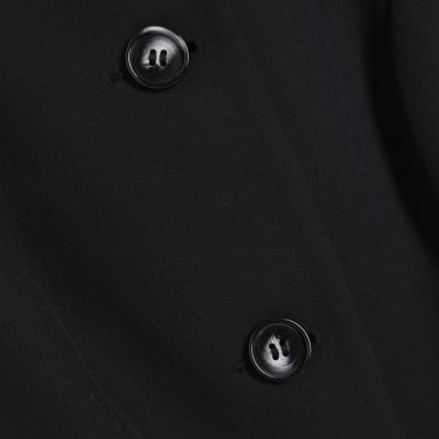 Black Tailored Longline Waistcoat